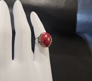 925 And Ruby Ring